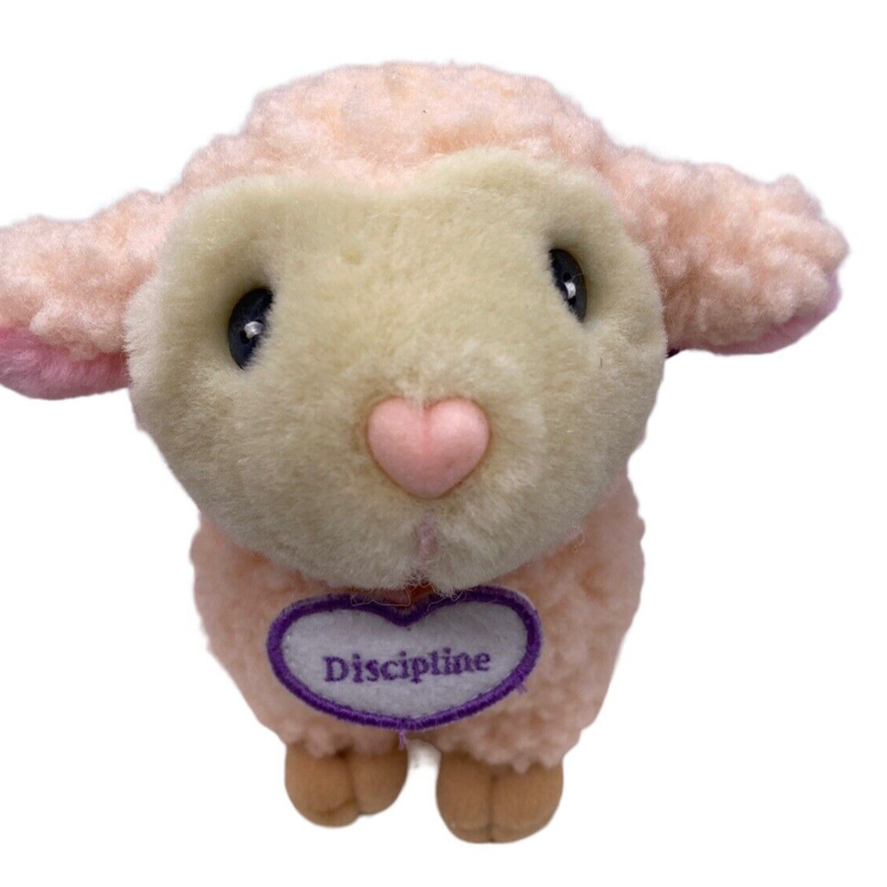 My Button-Eyed Spiritual Pink Collectors Flock sheep "Discipline" With Booklet